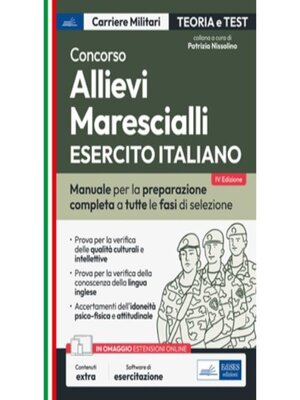 cover image of Concorso Allievi Marescialli Esercito Italiano